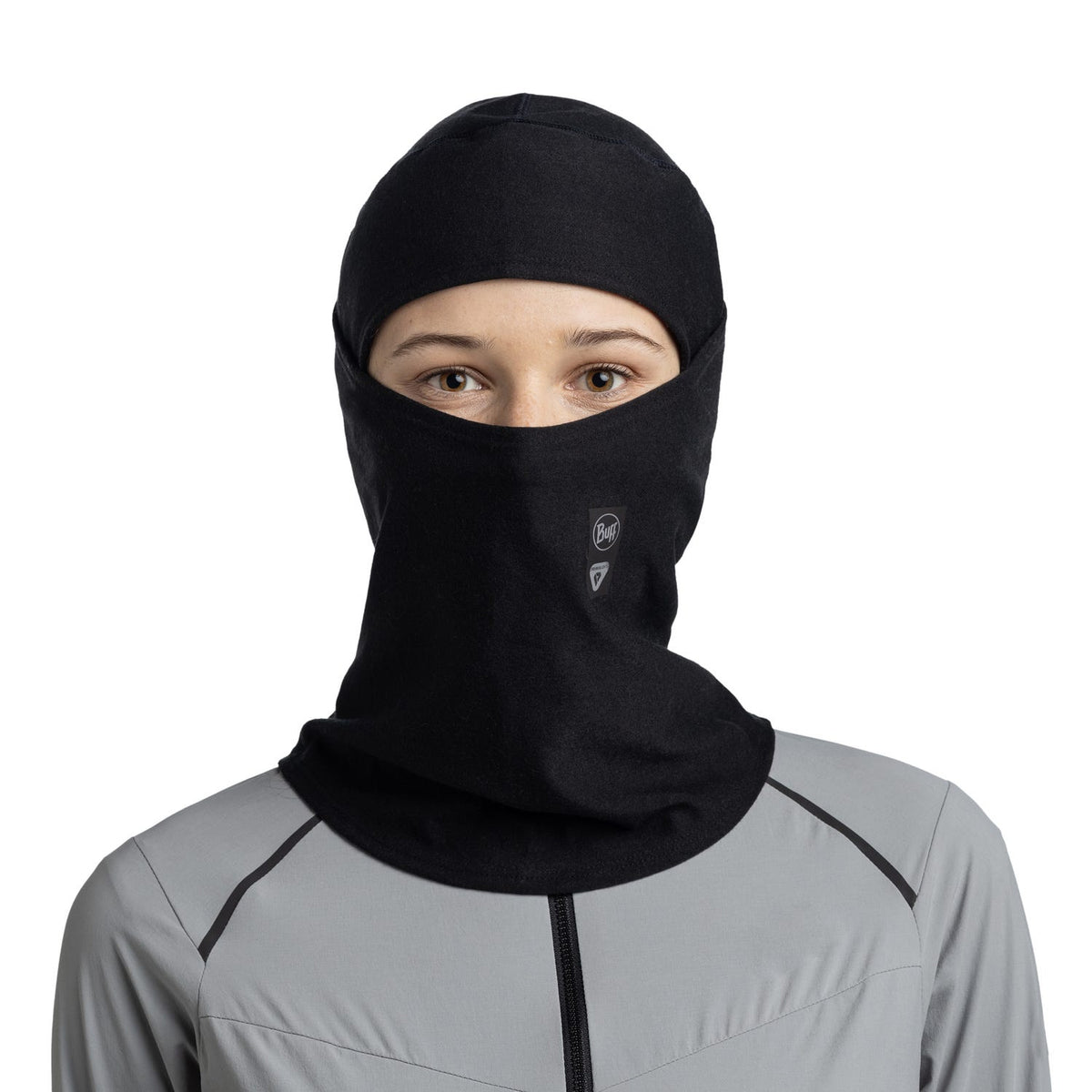 Buff ThermoNet Hinged Balaclava - Solid Black - Shoetopia Footwear