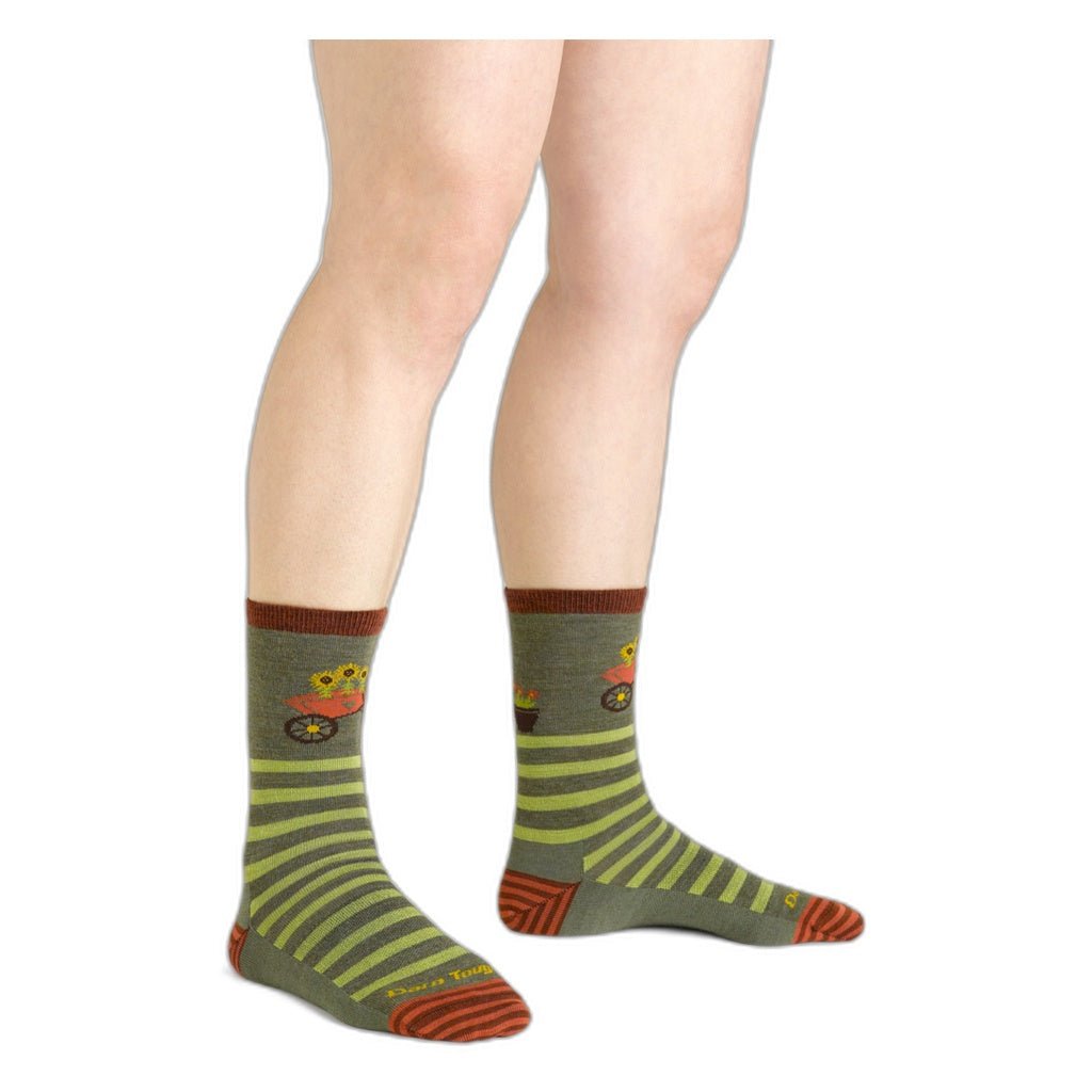 Darn Tough Women's Animal Haus Crew Lightweight Lifestyle Sock Herb - Shoetopia Footwear