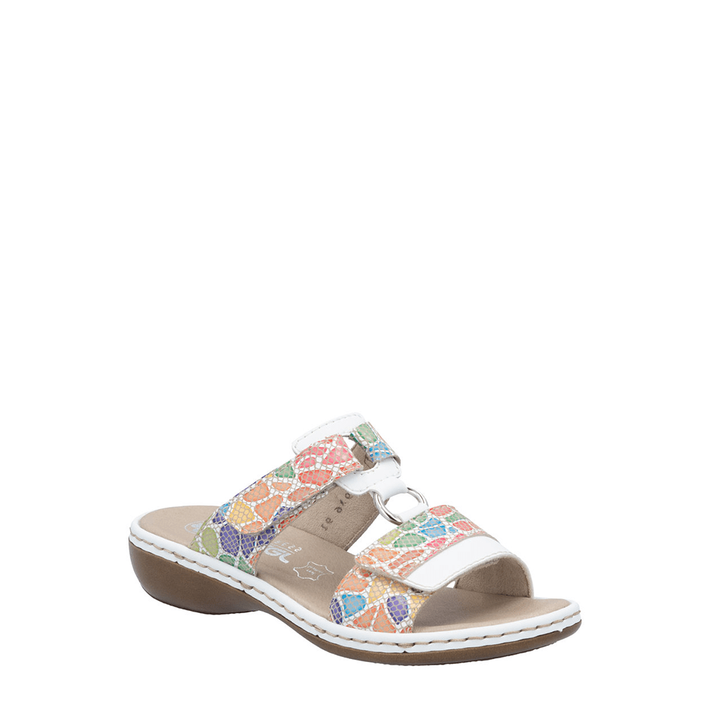 Rieker 659X6 White Multi, Medium Fit - Shoetopia Footwear