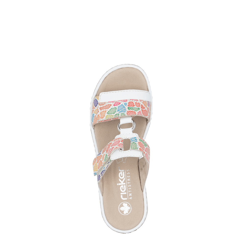 Rieker 659X6 White Multi, Medium Fit - Shoetopia Footwear