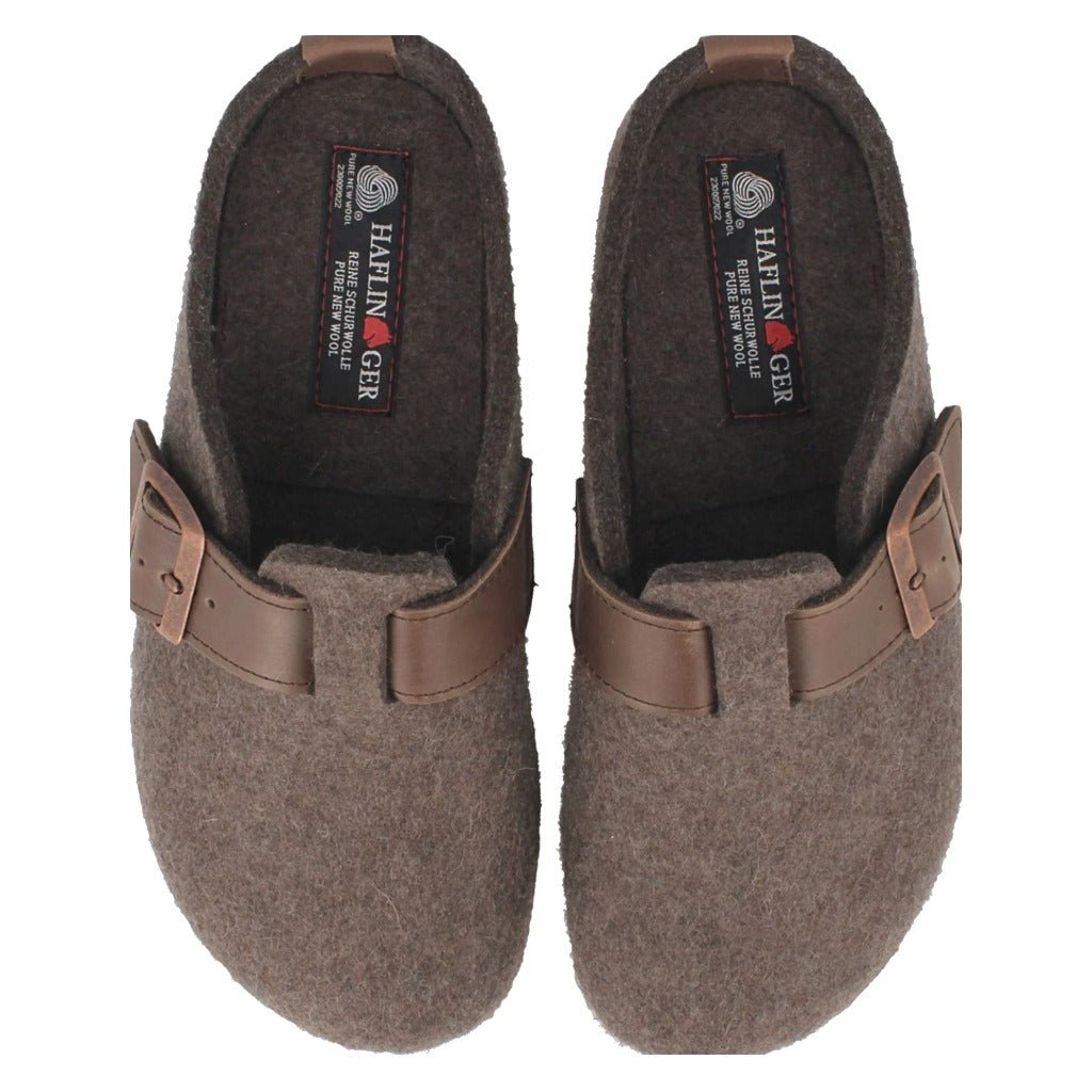Haflinger GZB Buckle - Smokey Brown - Shoetopia Footwear