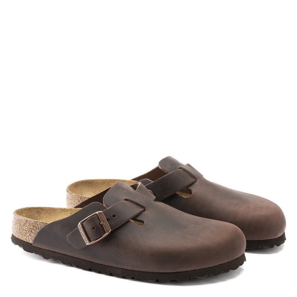 Birkenstock, Boston Oiled Leather, Unisex, Clog, Habana, Pair view