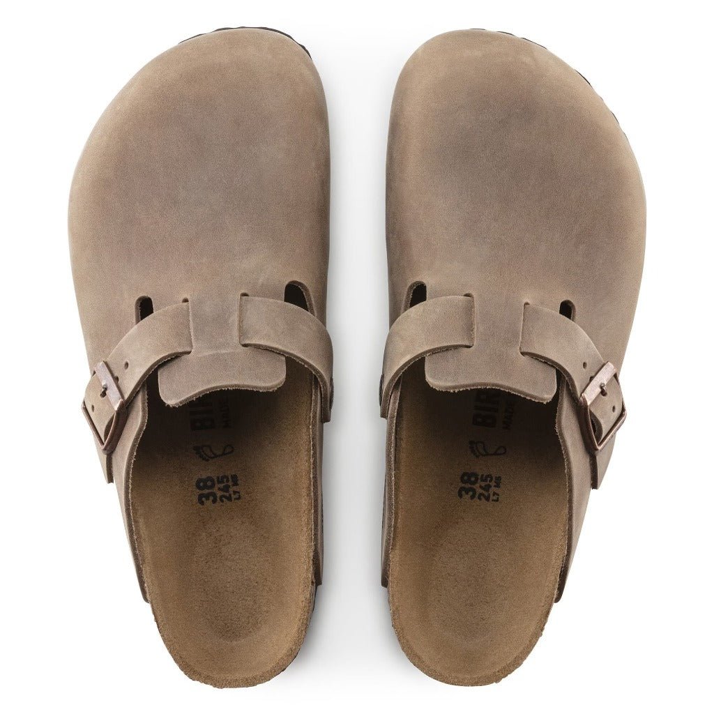 Birkenstock Boston Oiled Leather Tabacco, Regular Fit - Shoetopia Footwear