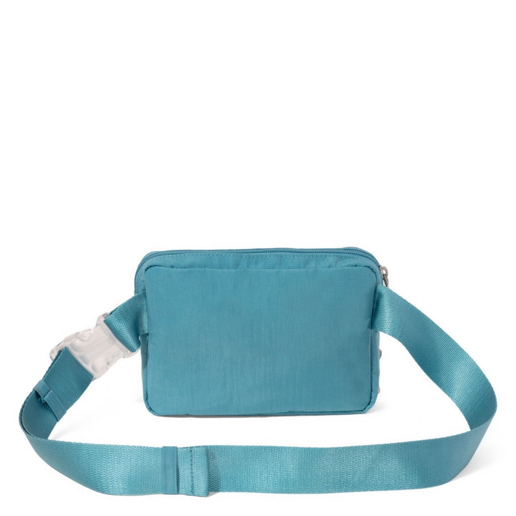 Baggallini, True Classic Belt Bag Sling, Belt Bag, Seaside Blue, Rear view