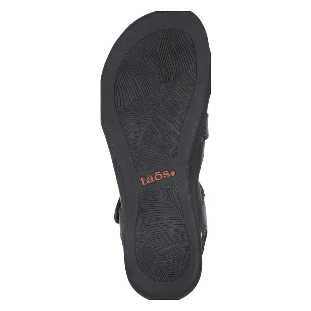 Taos, Big Time, Women's, Sandal, Black, Outsole view