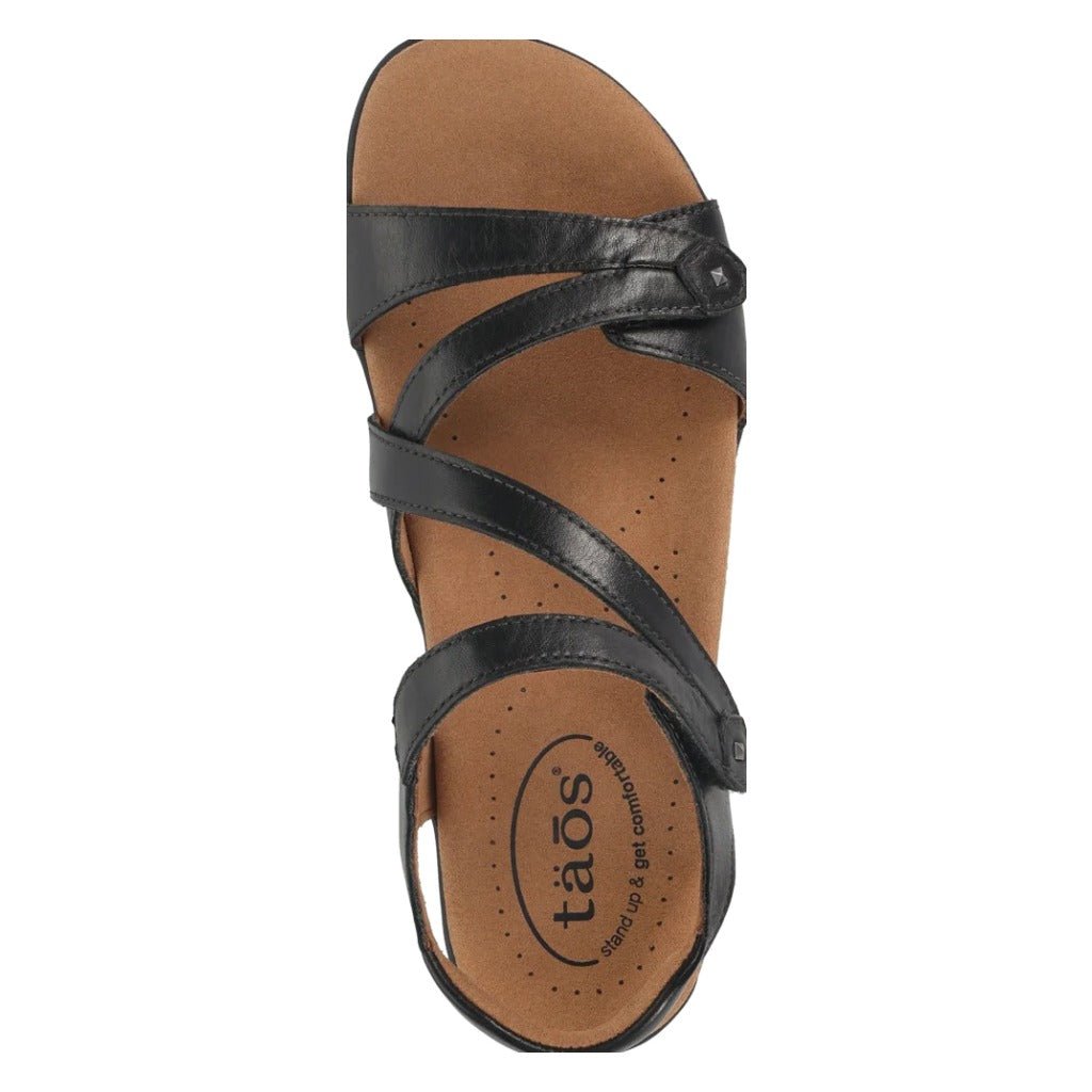 Taos, Big Time, Women's, Sandal, Black, Top view