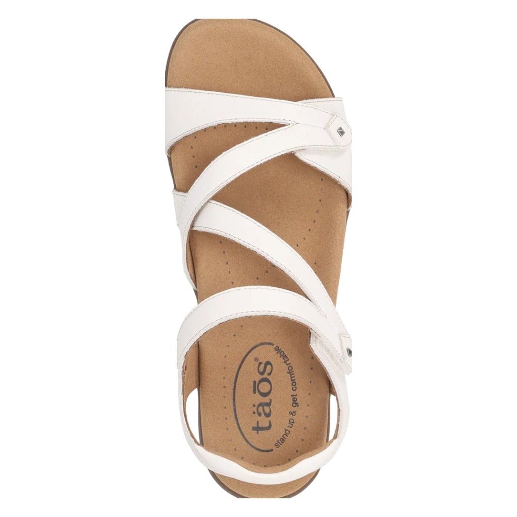 Taos Big Time Sandal - White - Shoetopia Footwear