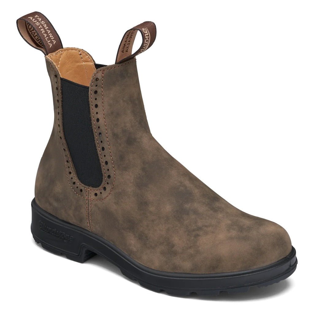Blundstone, High Top 1351, Women's, Chelsea Boot, Rustic Brown, Angled view