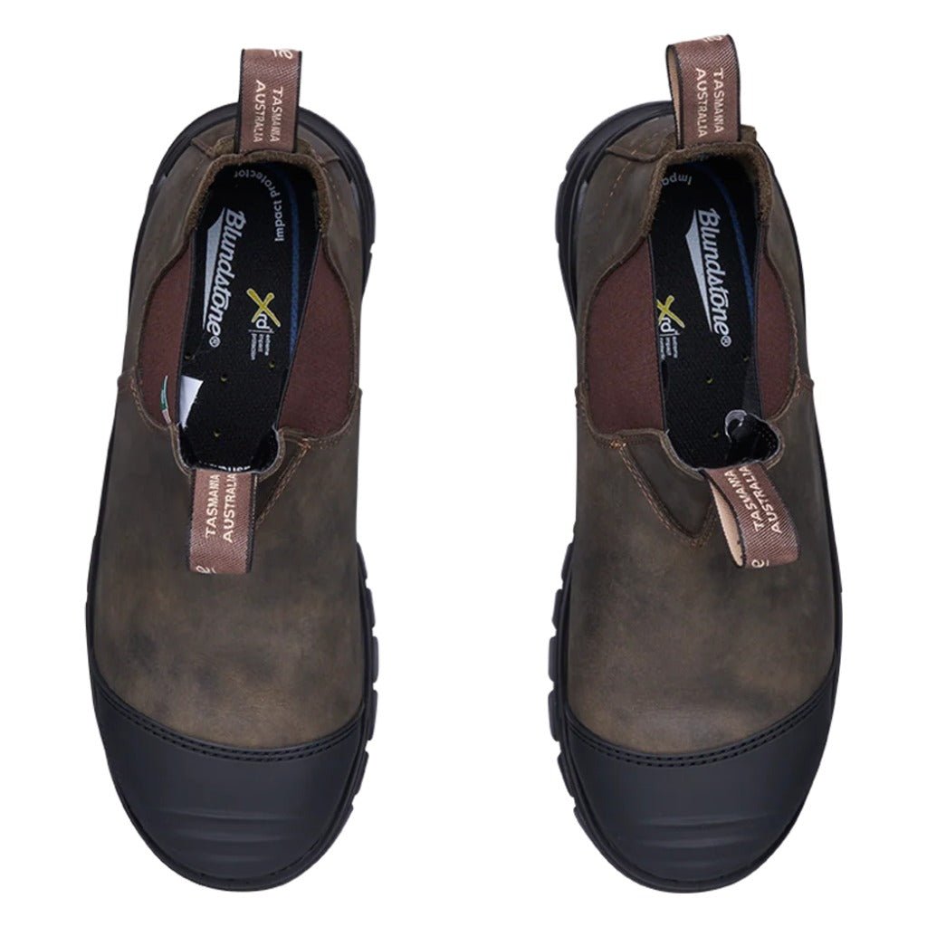 Blundstone, XFR 962 Work & Safety, Unisex, Safety Boot, Waxy Rustic Brown, Top view