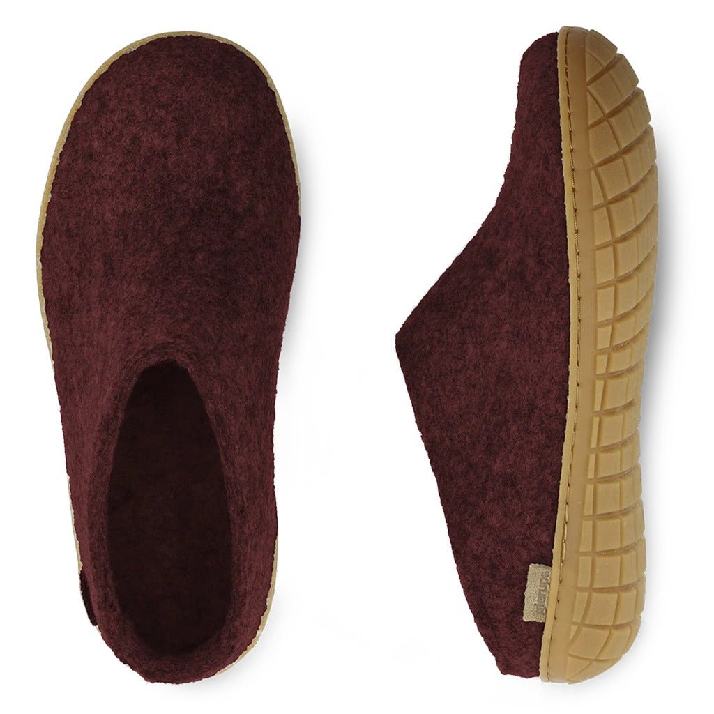 Glerups, Slip-On, Unisex, Slipper, Beet, Pair view