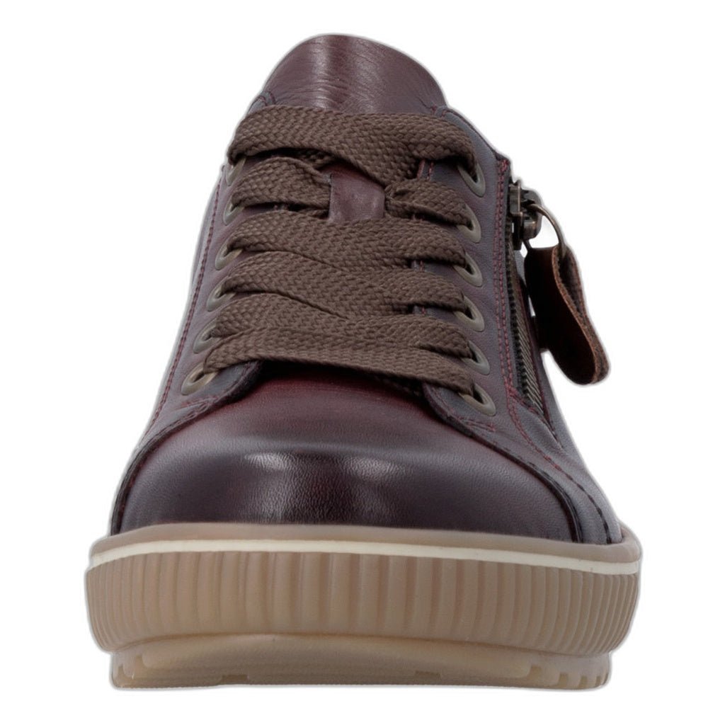 Remonte, Maditta, Women's, Sneaker, Burgundy, Angled view