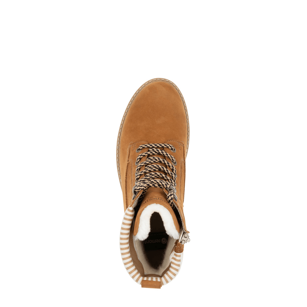 Remonte, D0W77, Women's, Boot, Tan, Top view