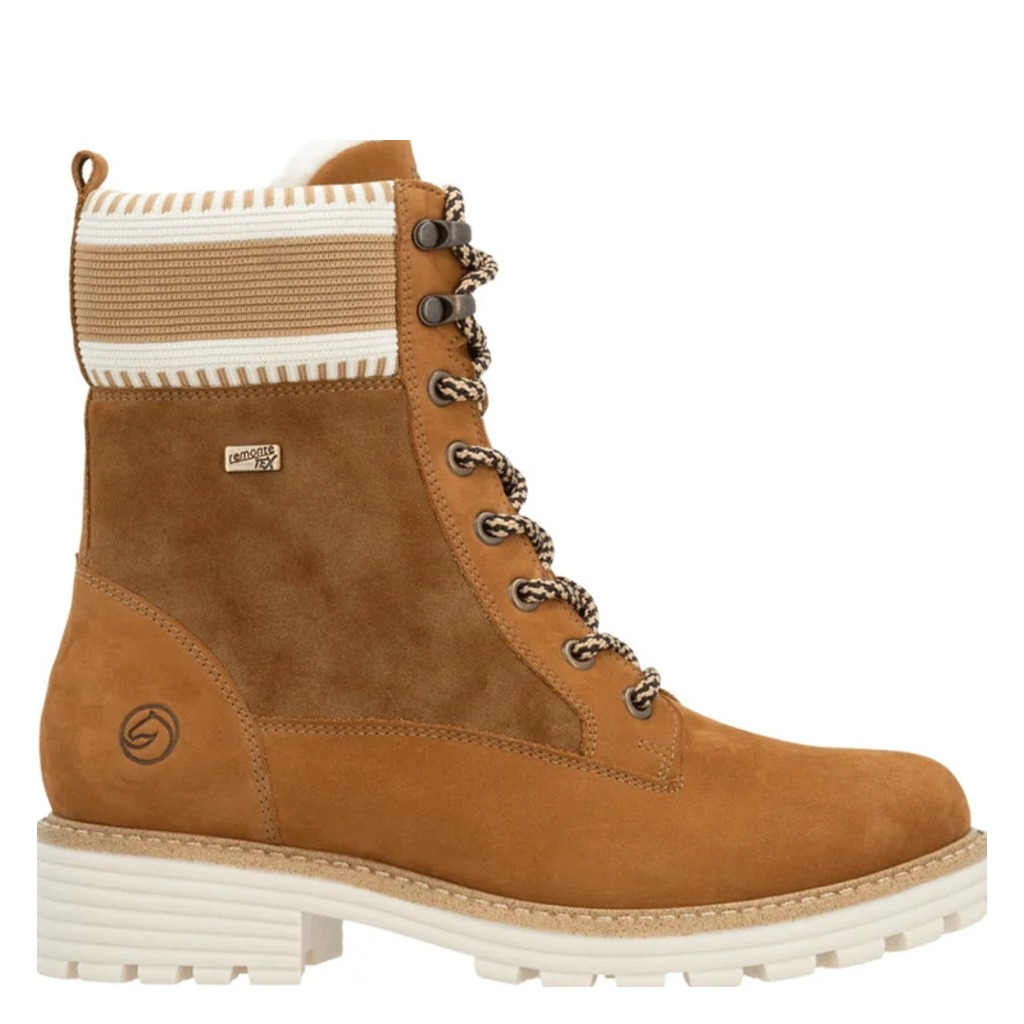 Remonte, D0W77, Women's, Boot, Tan, Side view