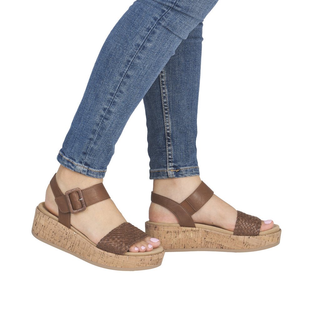 Remonte, D1N56, Women's, Sandal, Brown, Lifestyle image