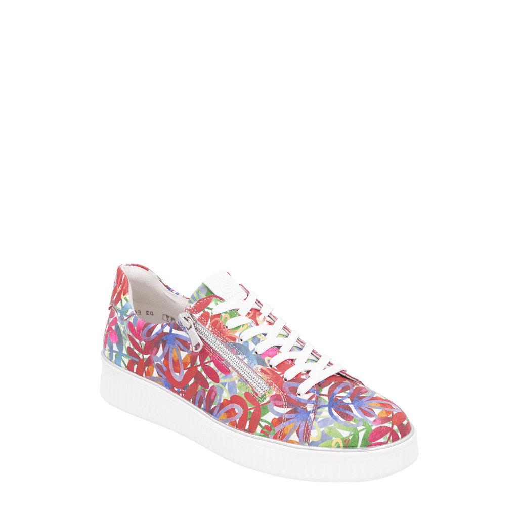 Remonte, D2E02, Women's, Sneaker, Multi Flower, Angled view