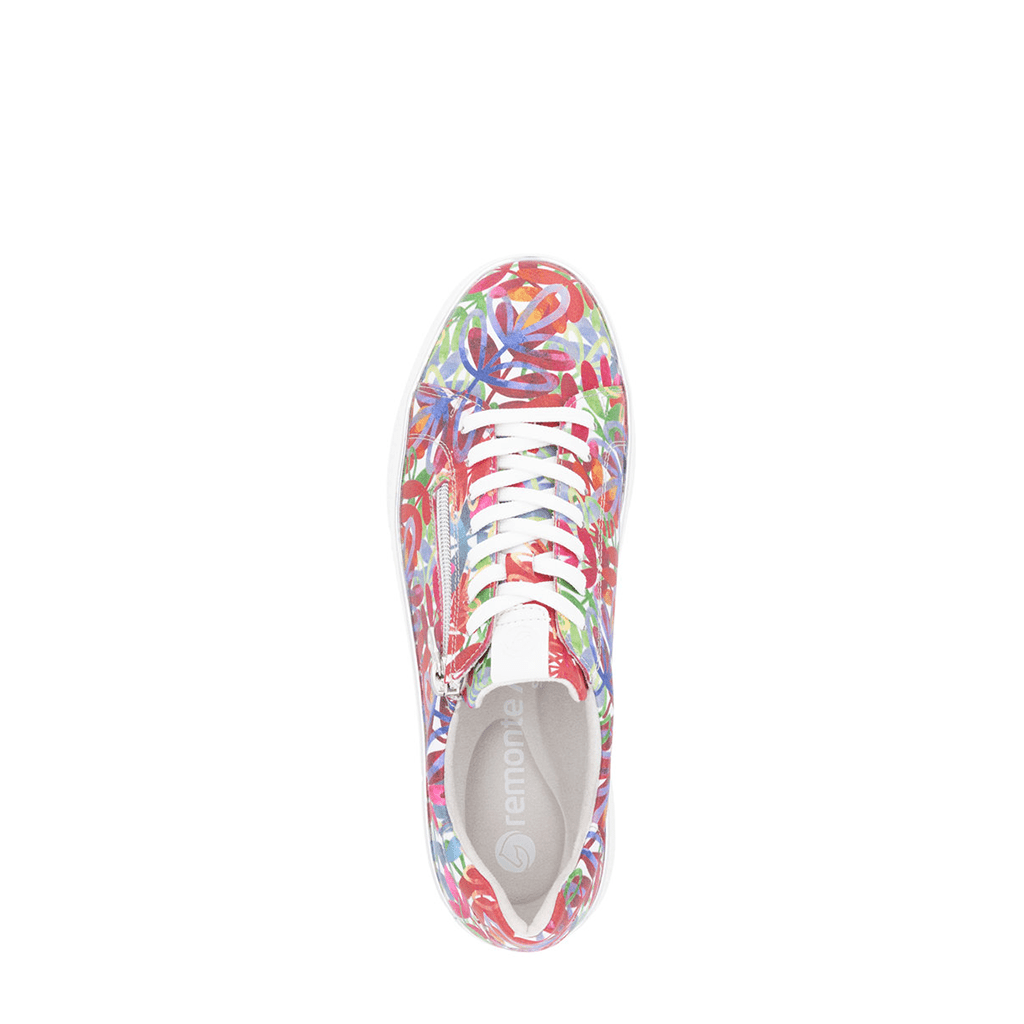 Remonte, D2E02, Women's, Sneaker, Multi Flower, Top view