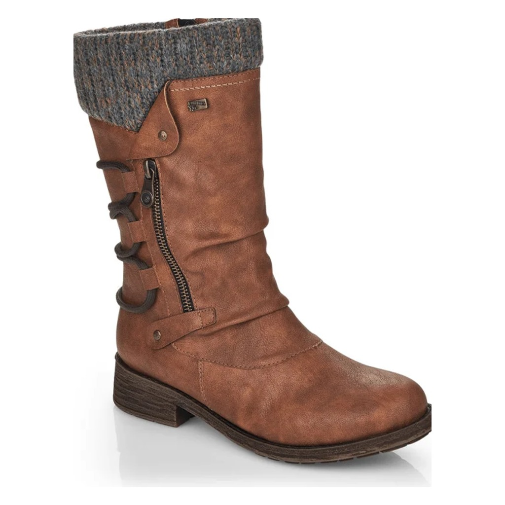 Remonte, D8070, Women's, Boot, Brown, Side view