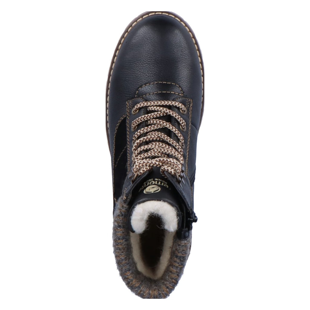 Remonte, D9378, Women's, Boot, Black, Top view