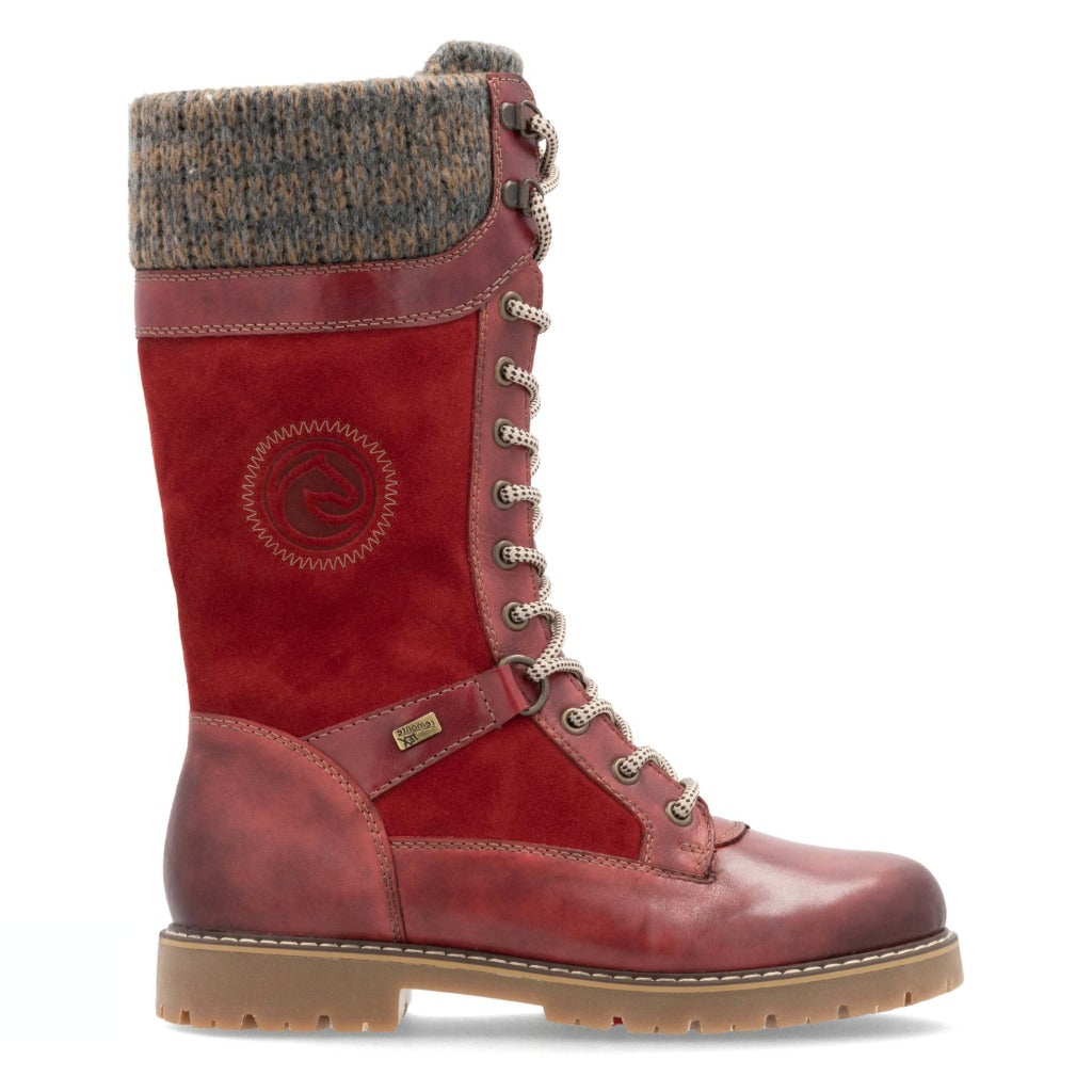 Remonte, D9380, Women's, Boot, Red, Side view
