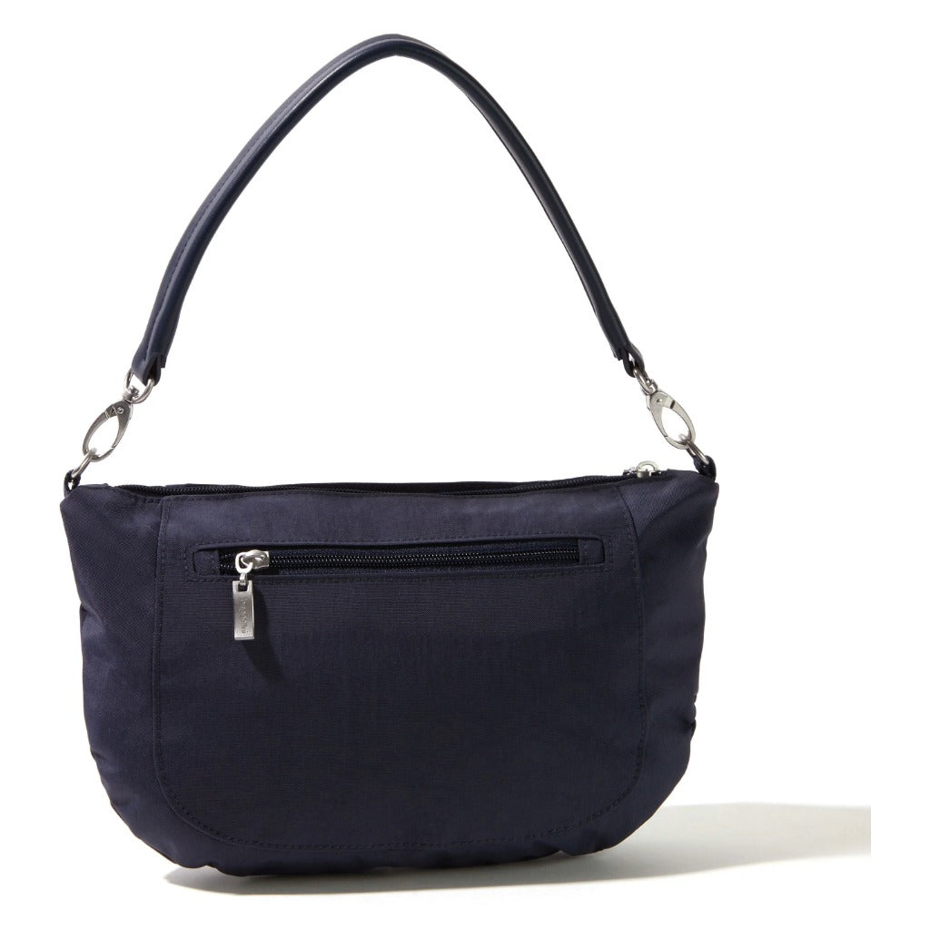 Baggallini, Modern Everywhere Half Moon Crossbody, Half Moon Bag, French Navy, Rear view