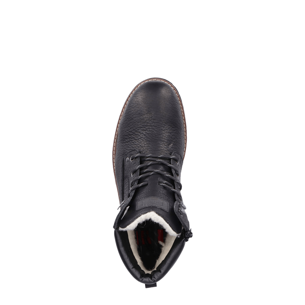 Rieker, F3600, Men's, Boot, Black, Top view