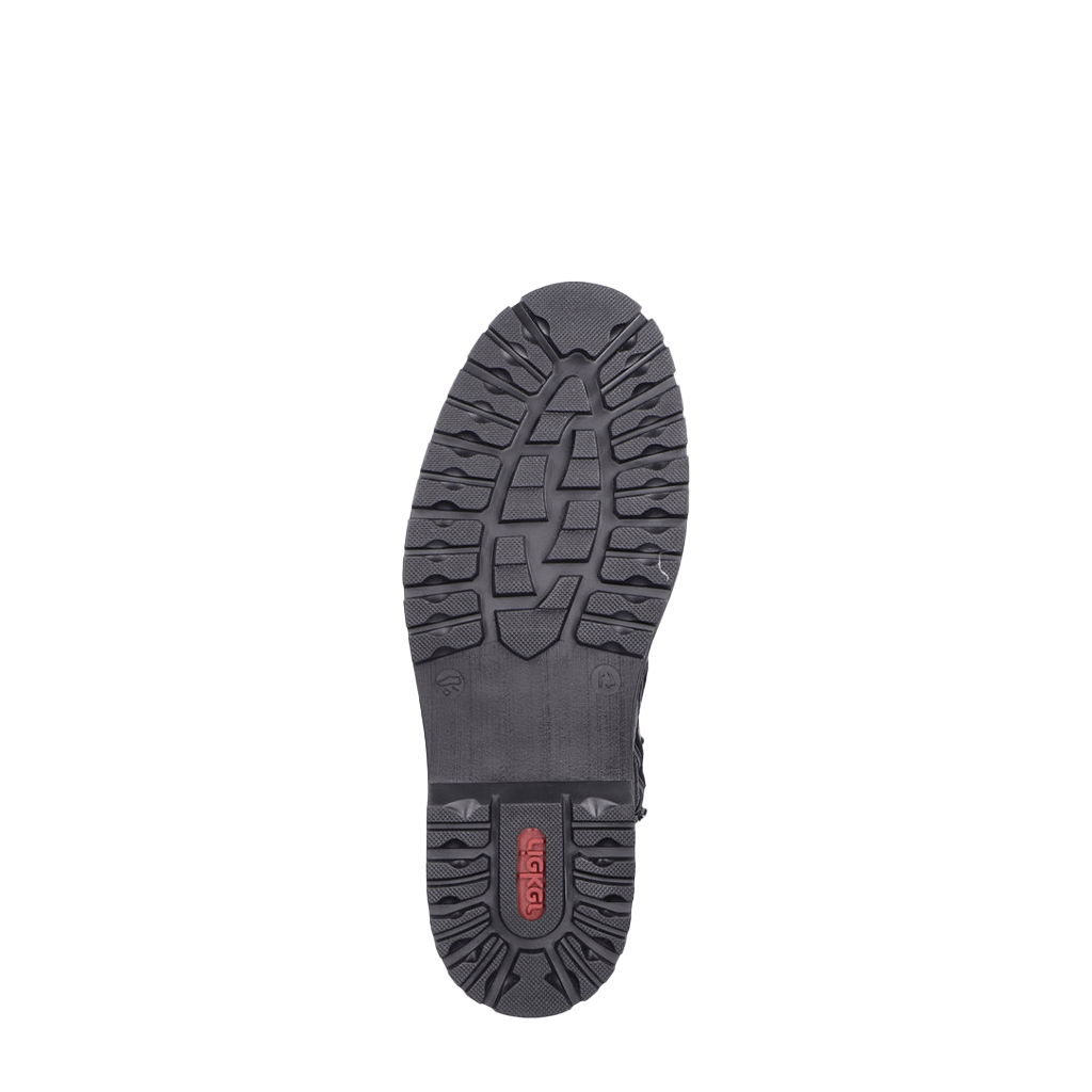 Rieker, F3600, Men's, Boot, Black, Outsole view