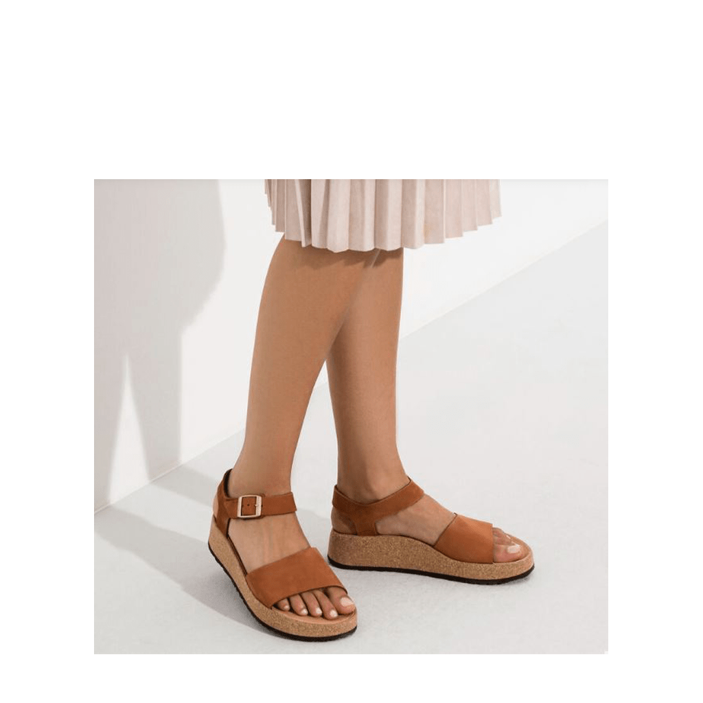 Birkenstock Papillio Glenda Dark Tea Nubuck, Narrow Fit - Shoetopia Footwear
