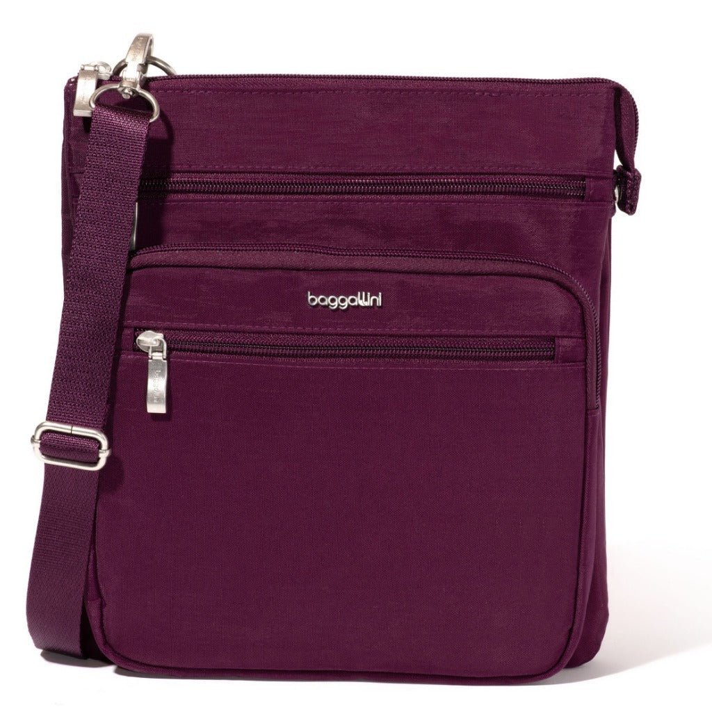 Baggallini Modern Everywhere Out and About Crossbody - Mulberry - Shoetopia Footwear