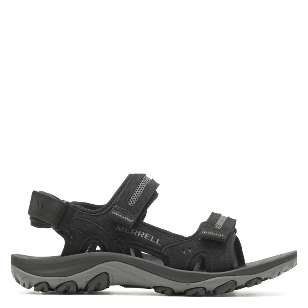Merrell, Huntington LTR Convert WP, Men's, Sandal, Black, Side view
