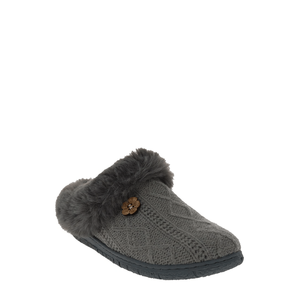 Foamtreads, Loom, Women's, Slipper, Grey, Angled view