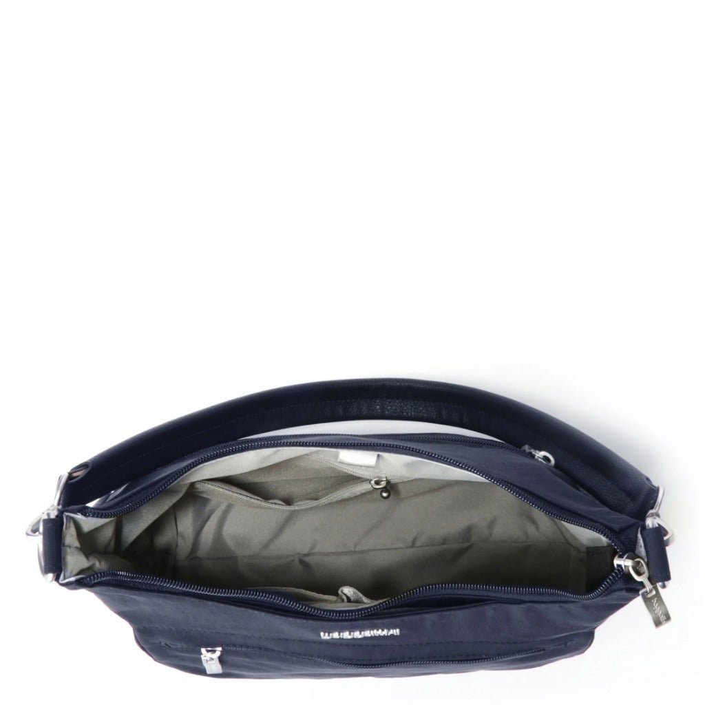 Baggallini True Classic Pocket Half Moon Bag - French Navy - Shoetopia Footwear