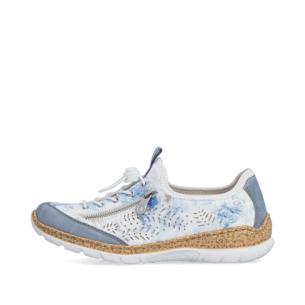 Shoetopia, Rieker, N42K6-90, women’s casual slip-on shoe, multi-colour, Left side view