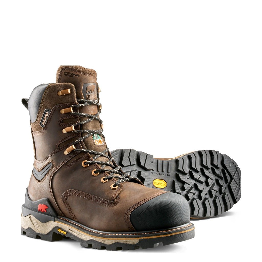 Kodiak Neragon 8" - Dark Brown - Shoetopia Footwear