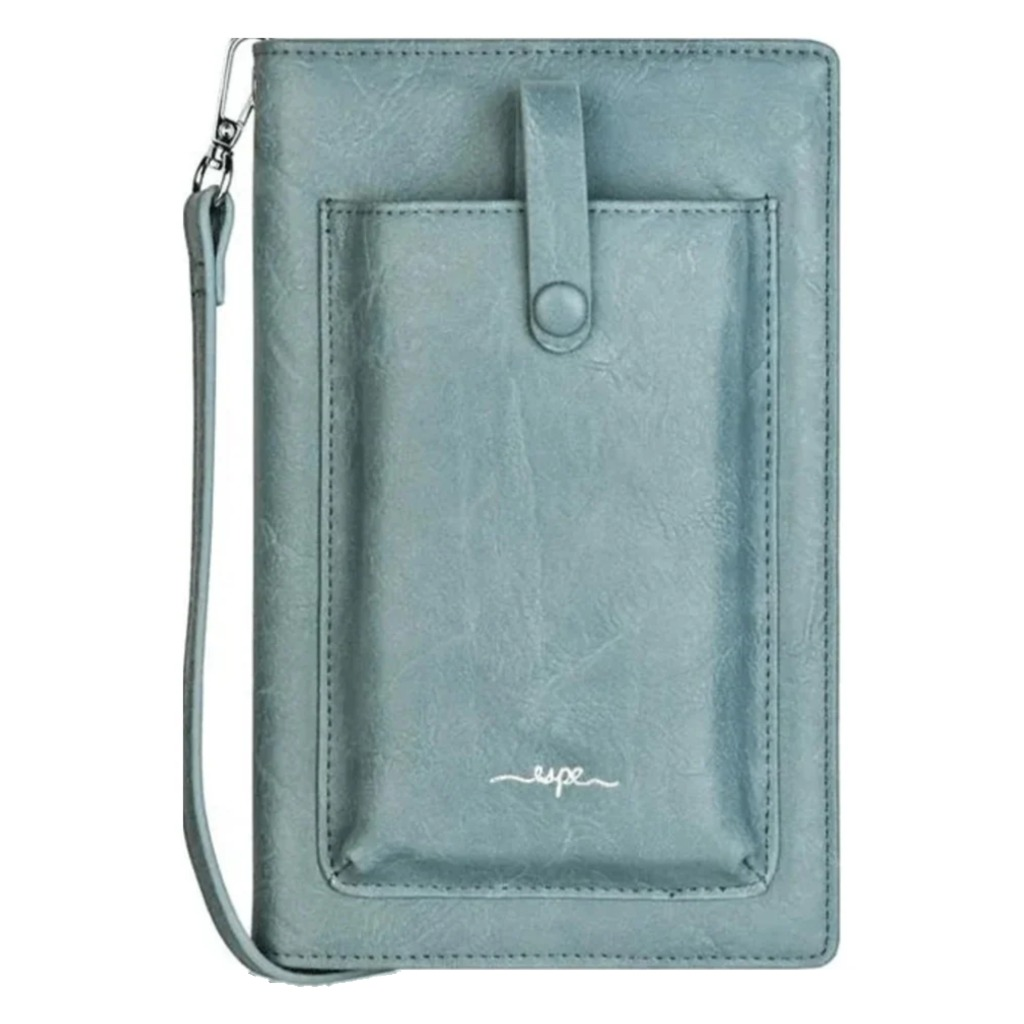 Espe, Pastel iSmart, Women's, Crossbody Wallet, Aqua, Front view