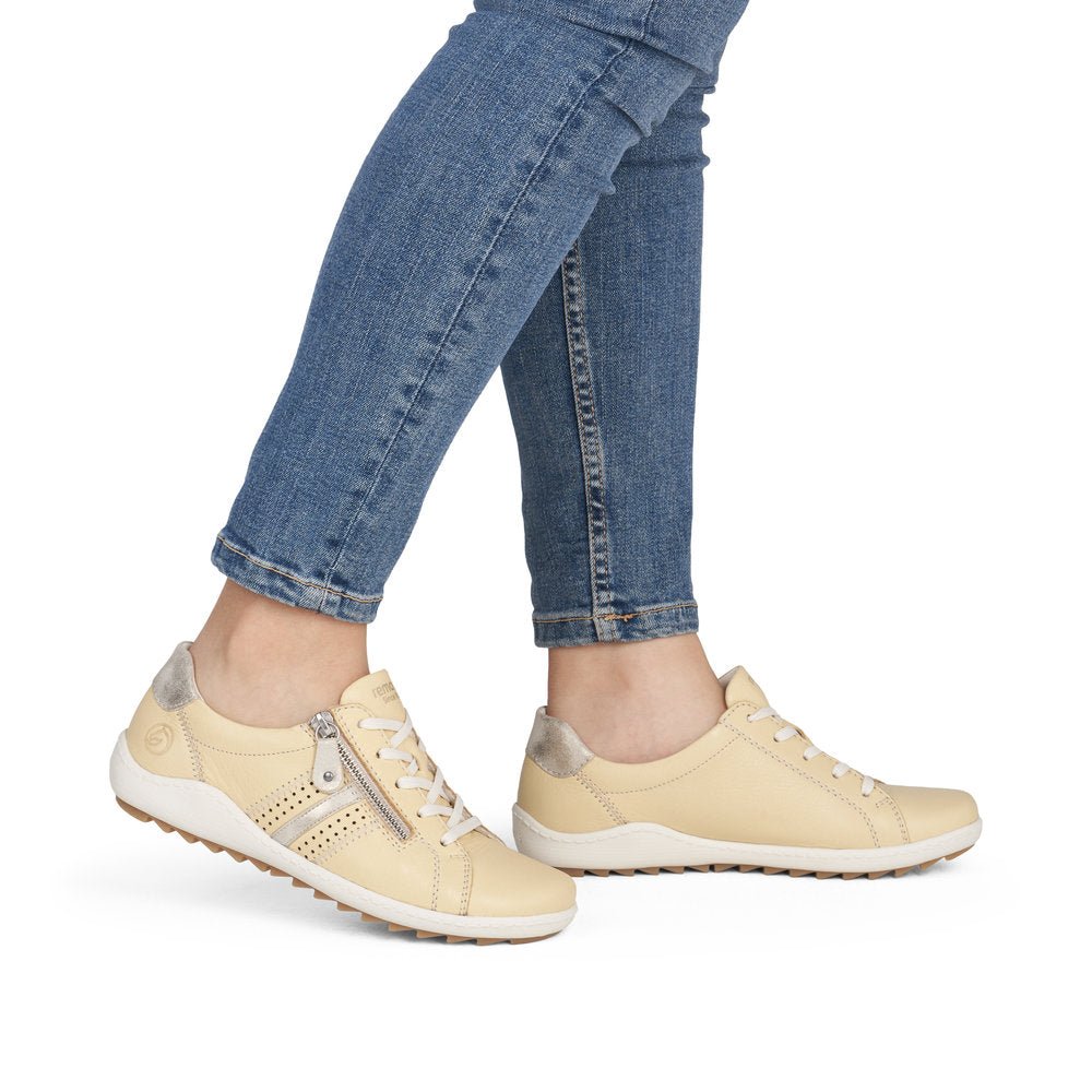 Remonte, R1432, Women's, Sneaker, Yellow, Lifestyle image