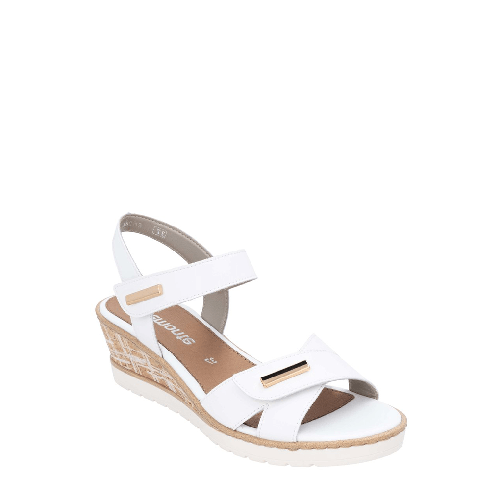 Remonte, R6266, Women's, Sandal, White, Angled view