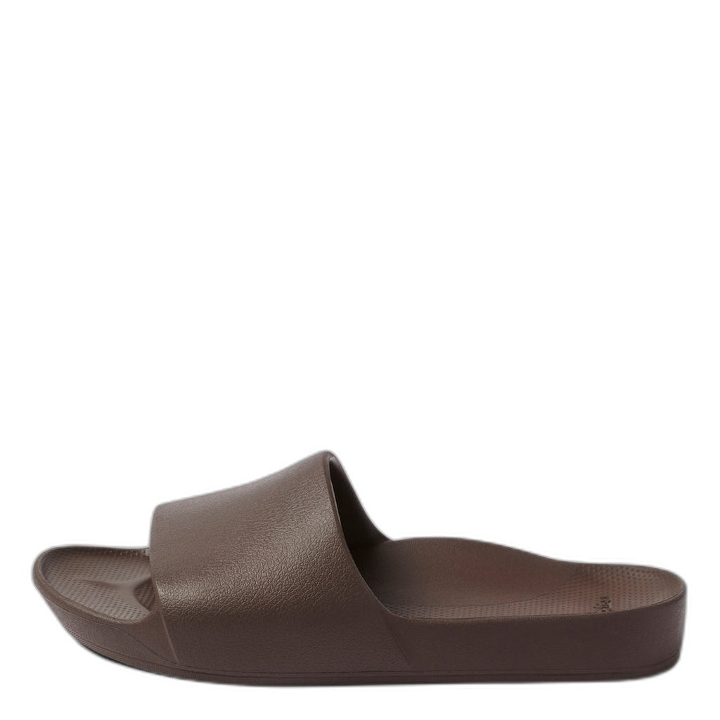 Archies, Support Slides, Unisex, Slide, Brown, Angled view