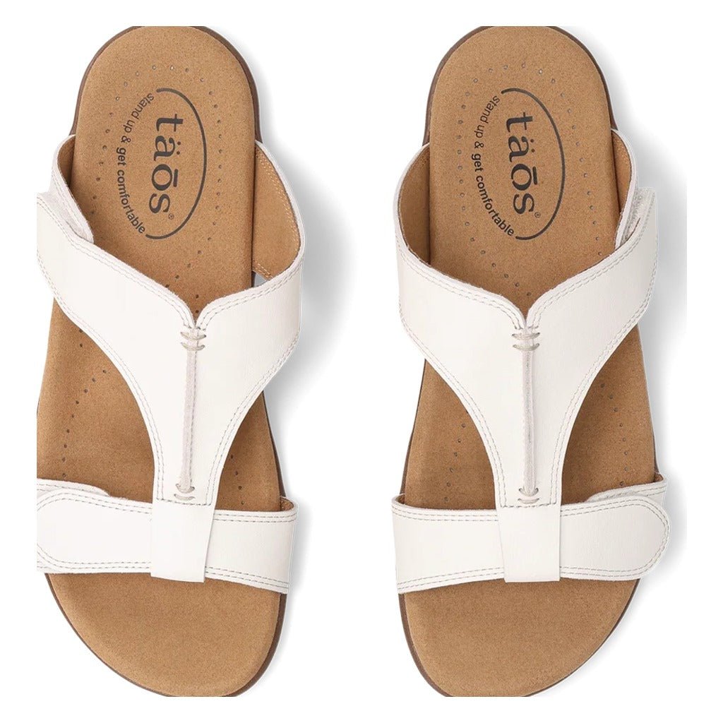 Taos, Slide Show, Women's, Sandal, White, Top view