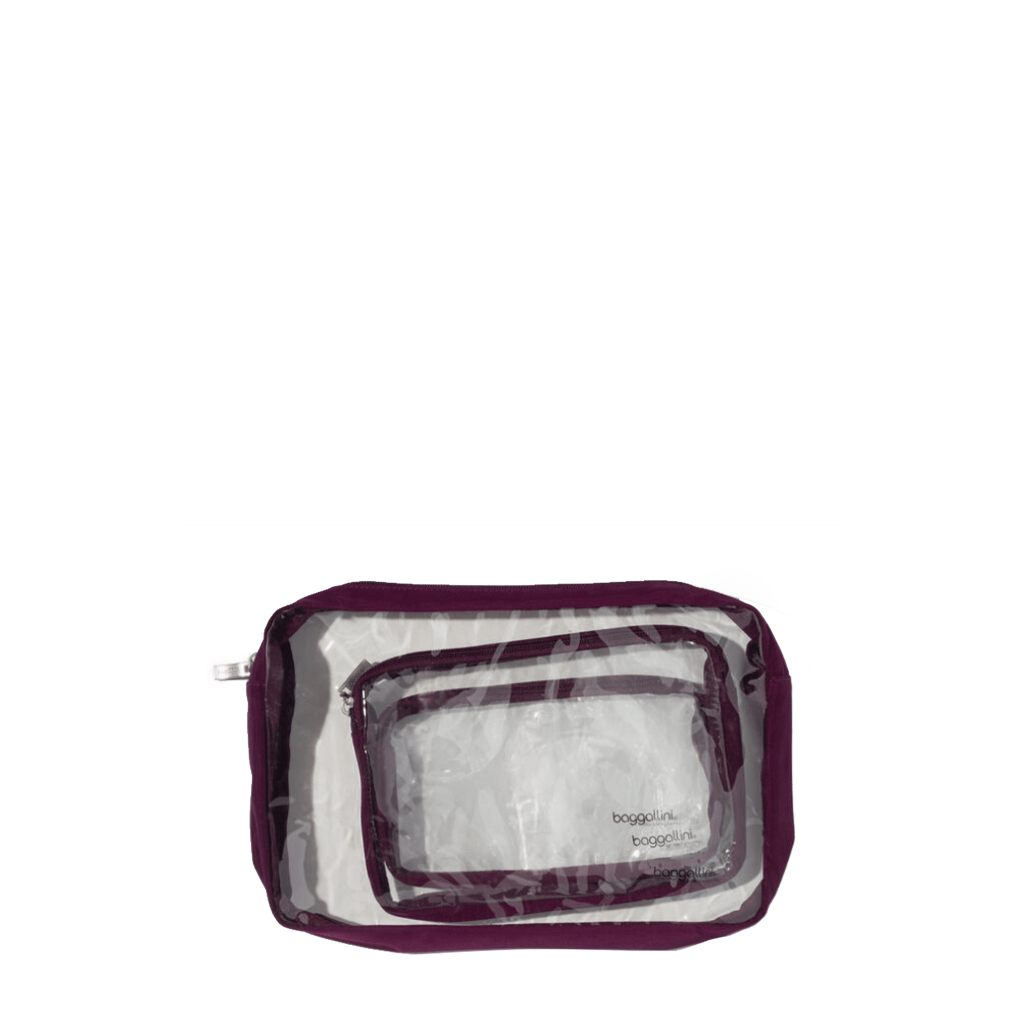 Baggallini Clear Toiletry Pouches - Shoetopia Footwear