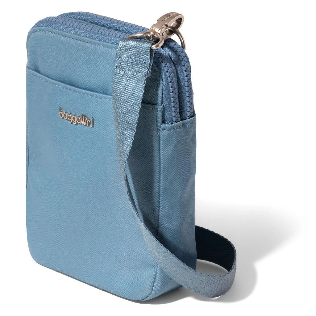 Baggallini Modern Everywhere Take Two RFID Crossbody - Cornflower Twill - Shoetopia Footwear