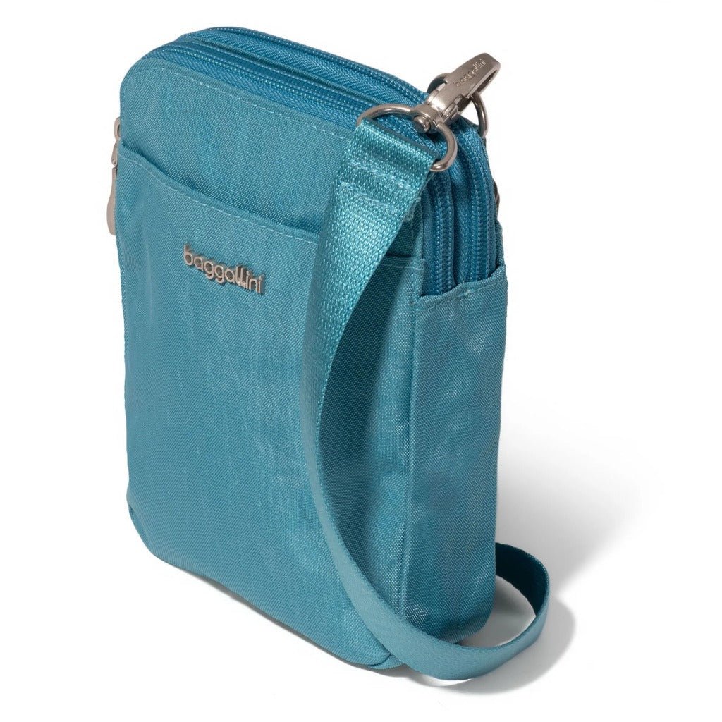 Baggallini Modern Everywhere Take Two RFID Crossbody - Seaside Blue - Shoetopia Footwear