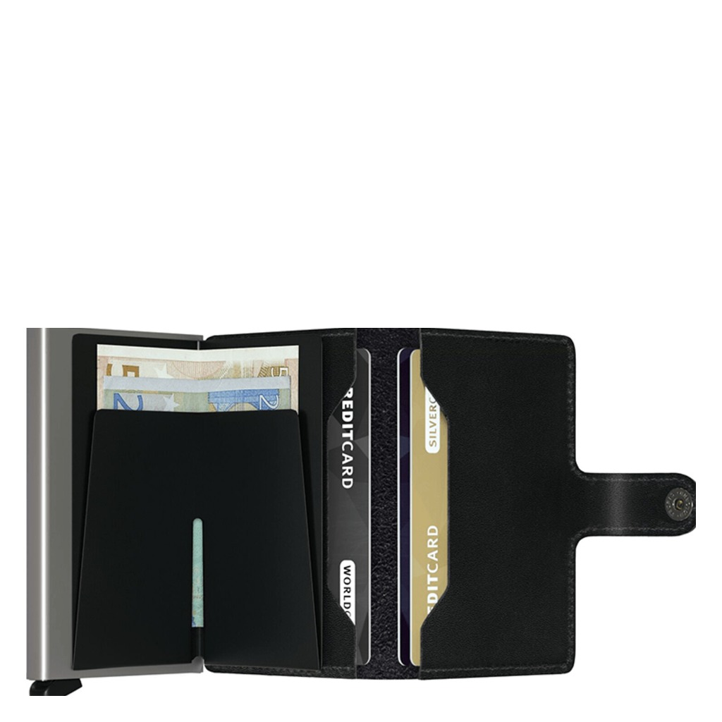 Secrid, Miniwallet Original, Wallet, Black, Open view