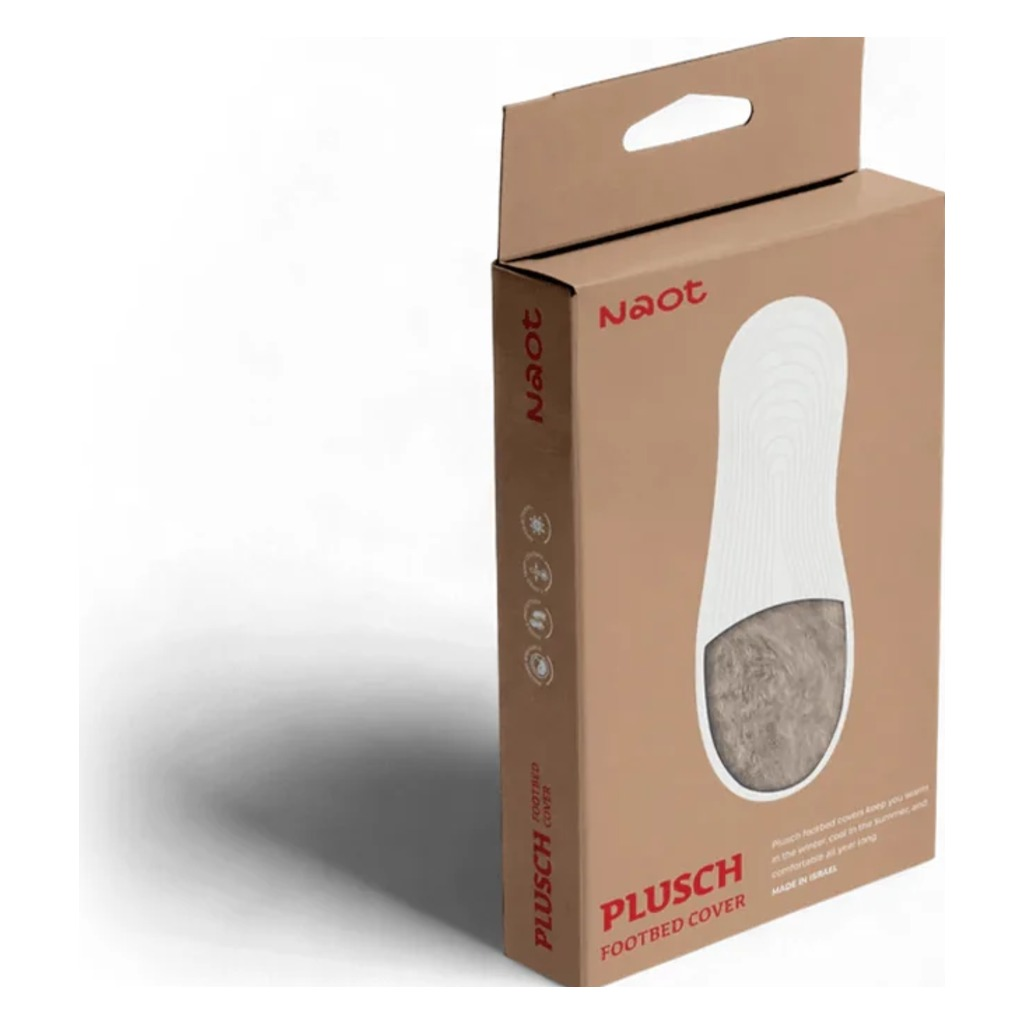Naot, Plusch Footbed Cover, Unisex, Accessory, Beige Wool, Angled view