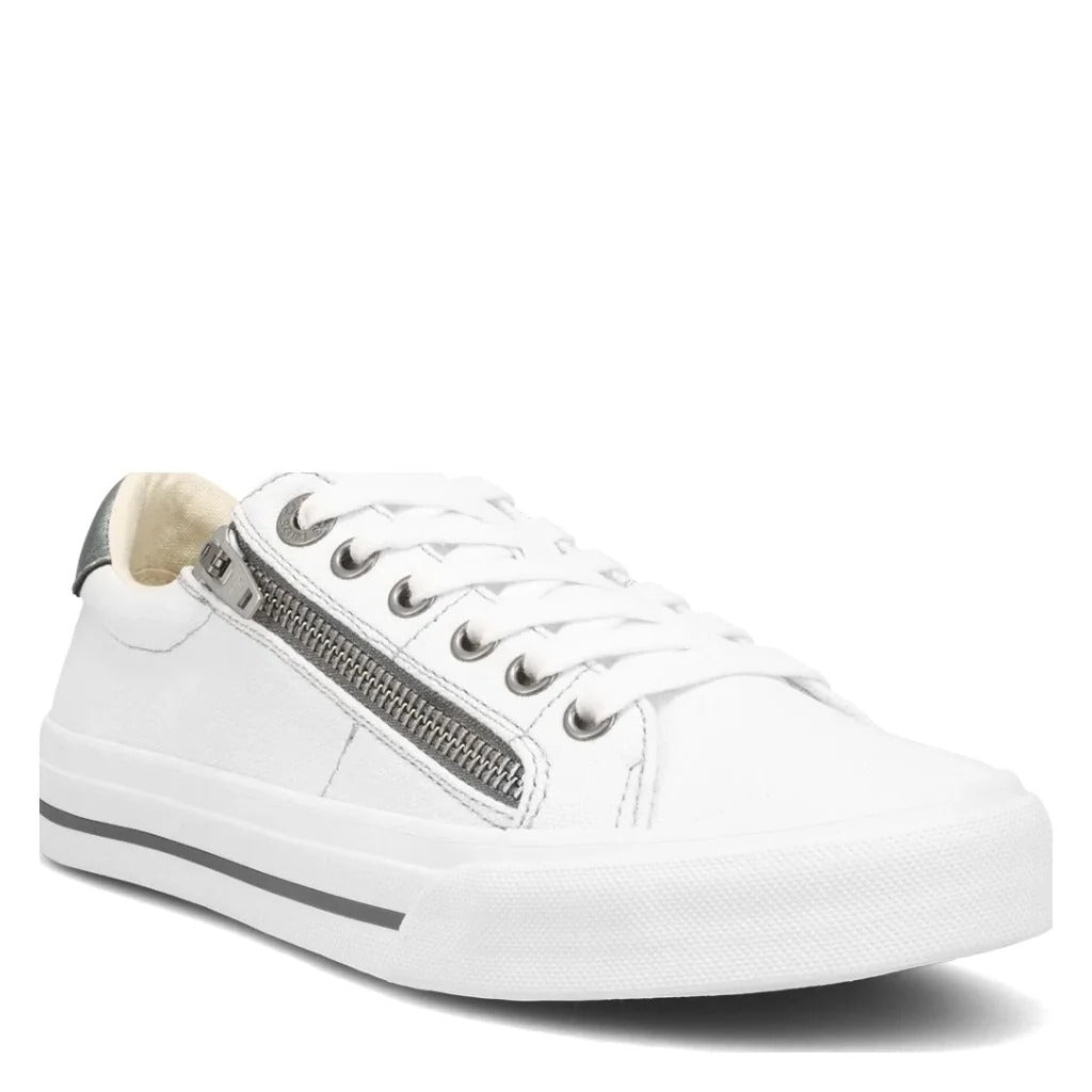 Taos Z Soul Sneaker - White/Pewter - Shoetopia Footwear