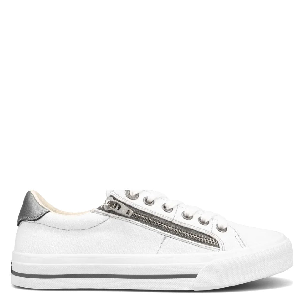 Taos Z Soul Sneaker - White/Pewter - Shoetopia Footwear