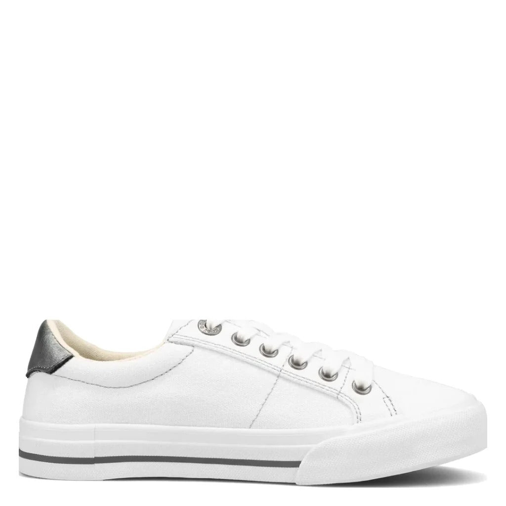 Taos Z Soul Sneaker - White/Pewter - Shoetopia Footwear