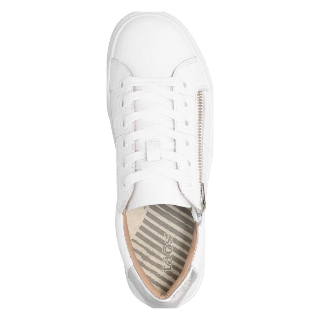 Taos, Z Soul Lux, Women's, Sneaker, White, Top view