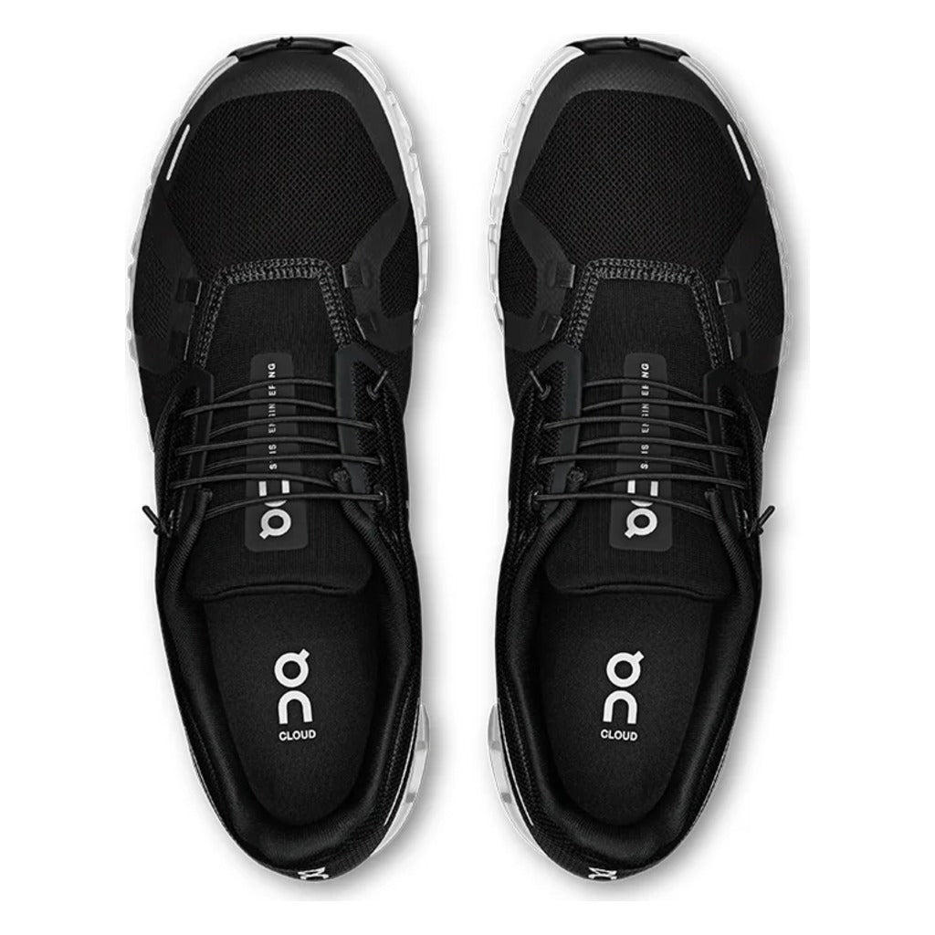 On, Cloud 6, Men's, Sneaker, Black/White, Top view
