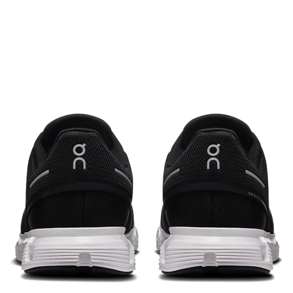 On, Cloud 6, Men's, Sneaker, Black/White, Rear view