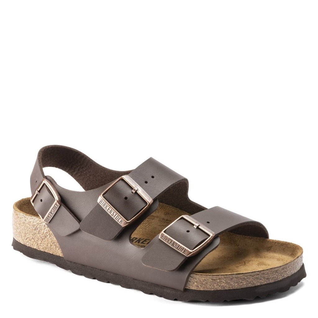 Birkenstock Milano Birko-Flor, Brown, Regular Fit - Shoetopia Footwear